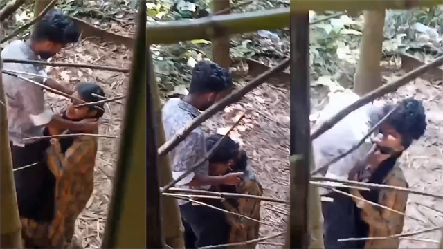 Indian School Girl Outdoor Blowjob – Recorded Secretly Viral Video