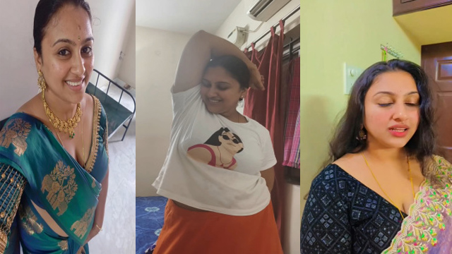 Tamil Young Aunty Sowmya – @Sowmya_Officialpage Leaked Free Porn