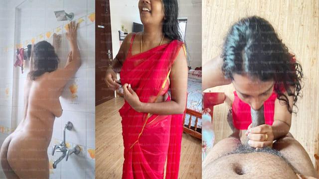 Horny Red Saree Tamil Wife Pussy Licking Fuck