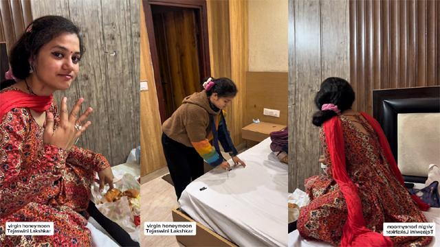 Horny Yoga Innstructor Tejaswini Honeymoon Sex mms